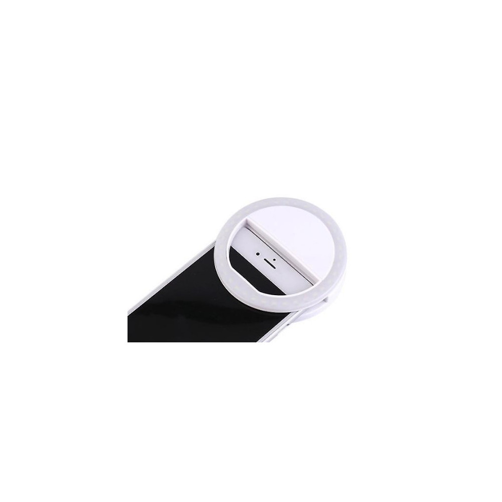 One Plus NR9142 White Ring Light With Clip For Phones And Tablets