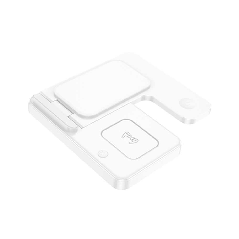 Borofone BQ26 White 9V 2A 15W Wireless Charger For Iphone/Iwatch/Airpods