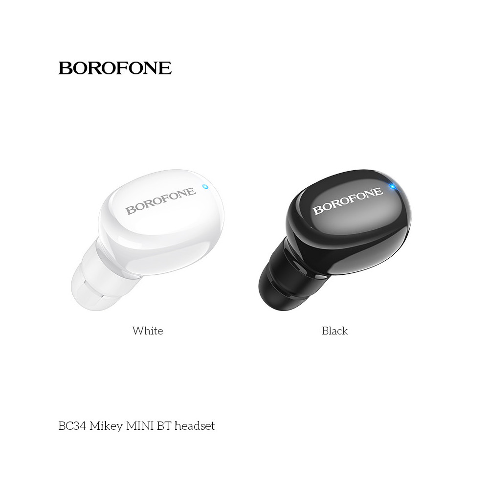 Mini Borofone BC34 Black Earbuds