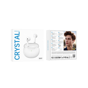 Borofone BW52 White Crystal TWS Bluetooth Earbuds