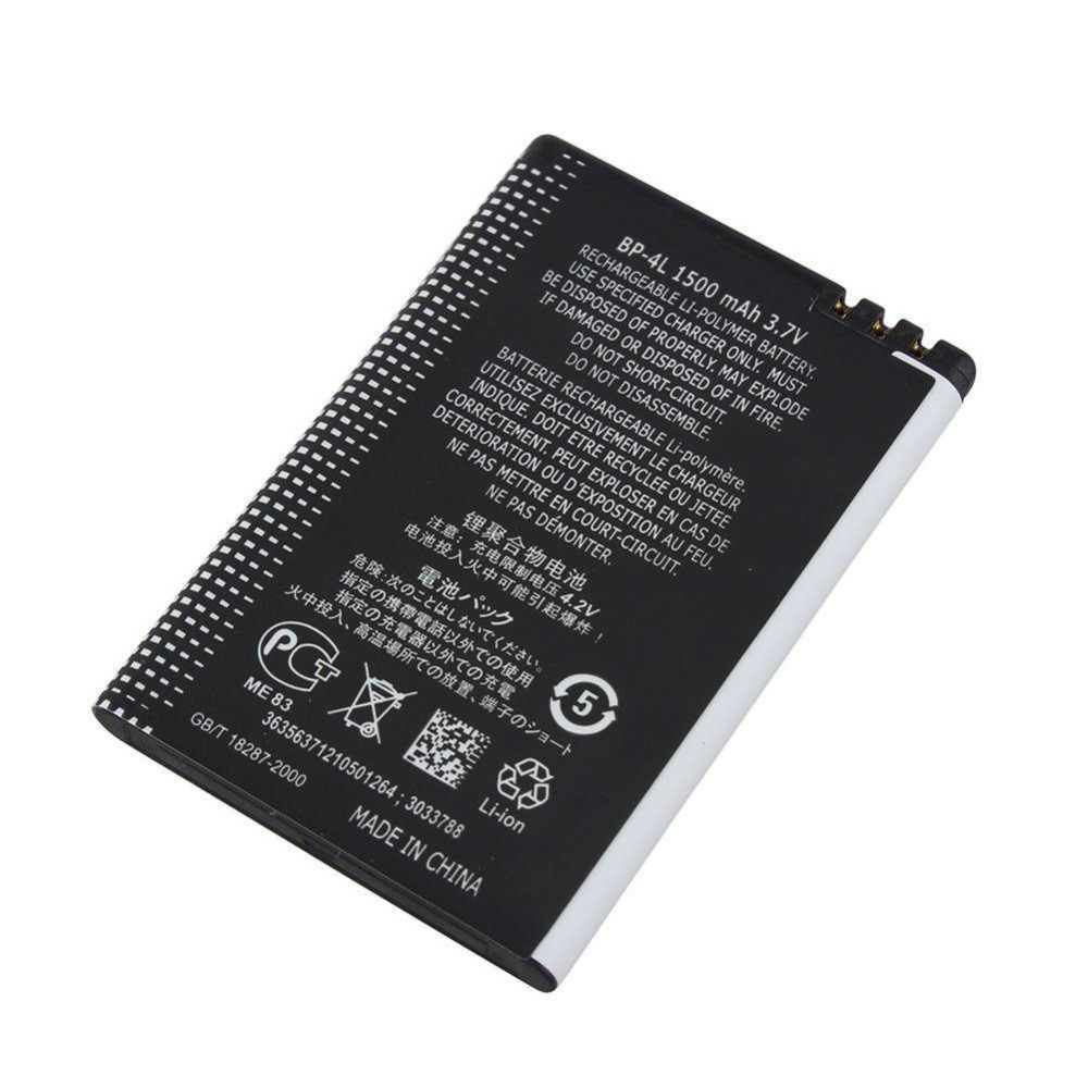 Bateria Nokia Bp-4l Li-Polymer, 3.7v, 1500mah Compativel Com 6650f, 6760s, E52, E55, E61i, E71, E72, E90, N810 Internet Tablet, 