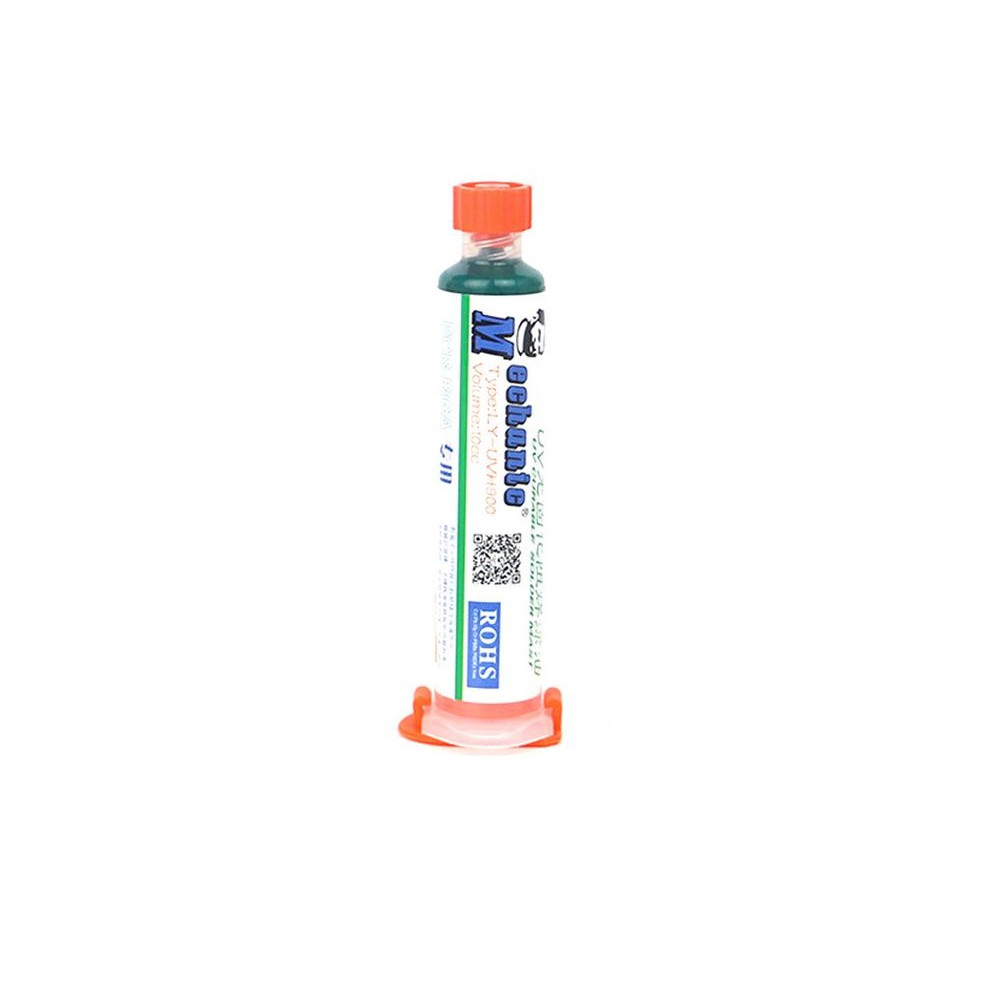 2pcs-LY-UVH900-10cc-Green-Curable-Paste-SolderWelding-Flux-Oil-UV-Solder-Mask-PCB-Repairing-Green