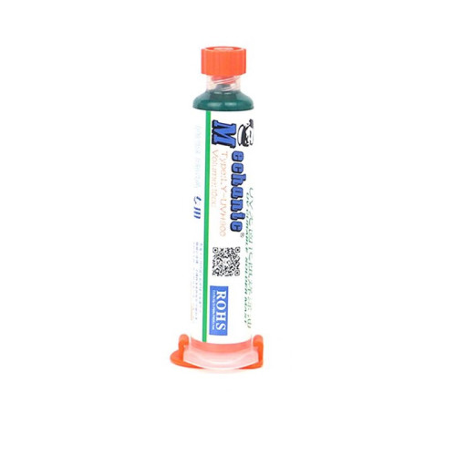 2pcs-LY-UVH900-10cc-Green-Curable-Paste-SolderWelding-Flux-Oil-UV-Solder-Mask-PCB-Repairing-Green