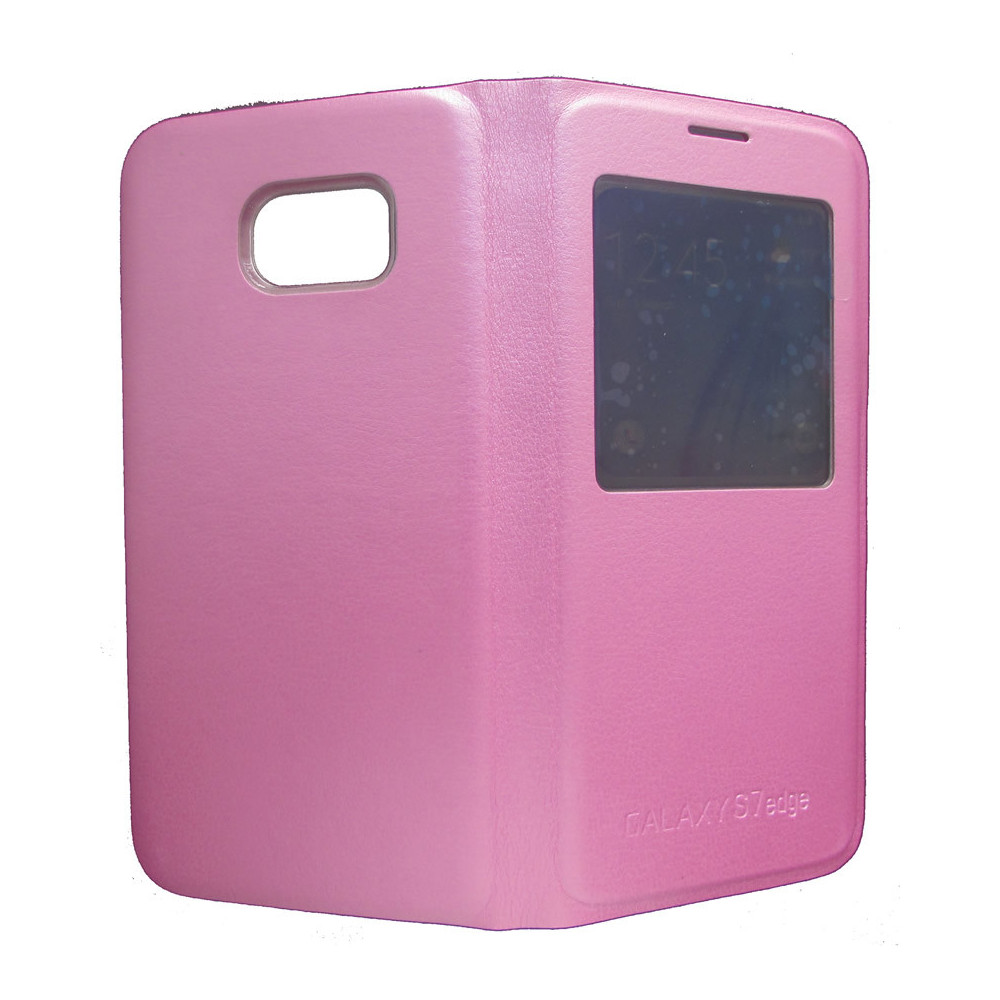 S-View Cover Samsung Galaxy S7 Edge / G935 Rosa Compativel