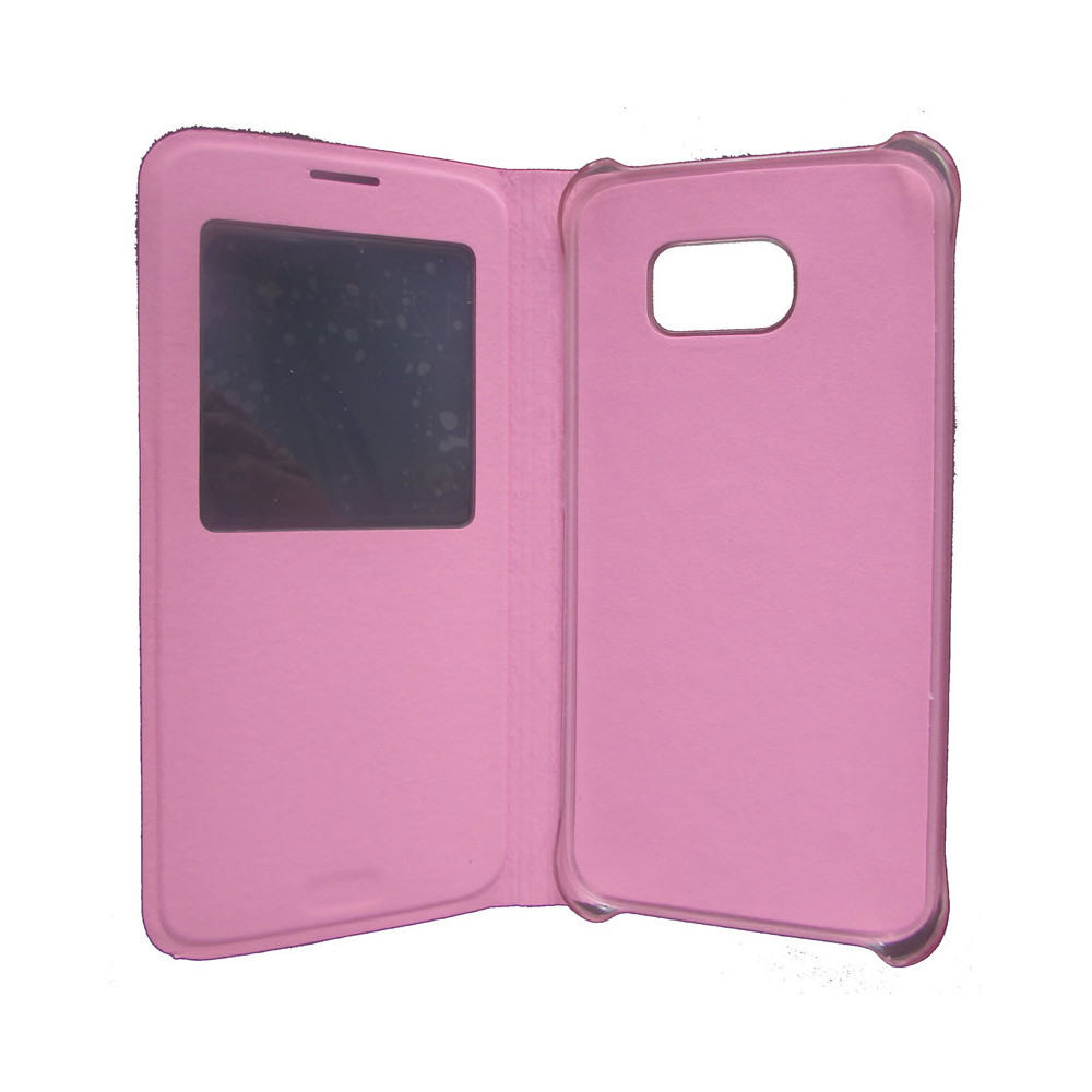Capa Flip Cover S-View Samsung Galaxy S7 Edge G935 Rosa
