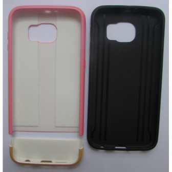 Capa Silicone Samsung Galaxy S6 Edge G925 Rosa Fosco
