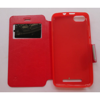 Flip Cover Com Janela Para Wiko Lenny 3 Red