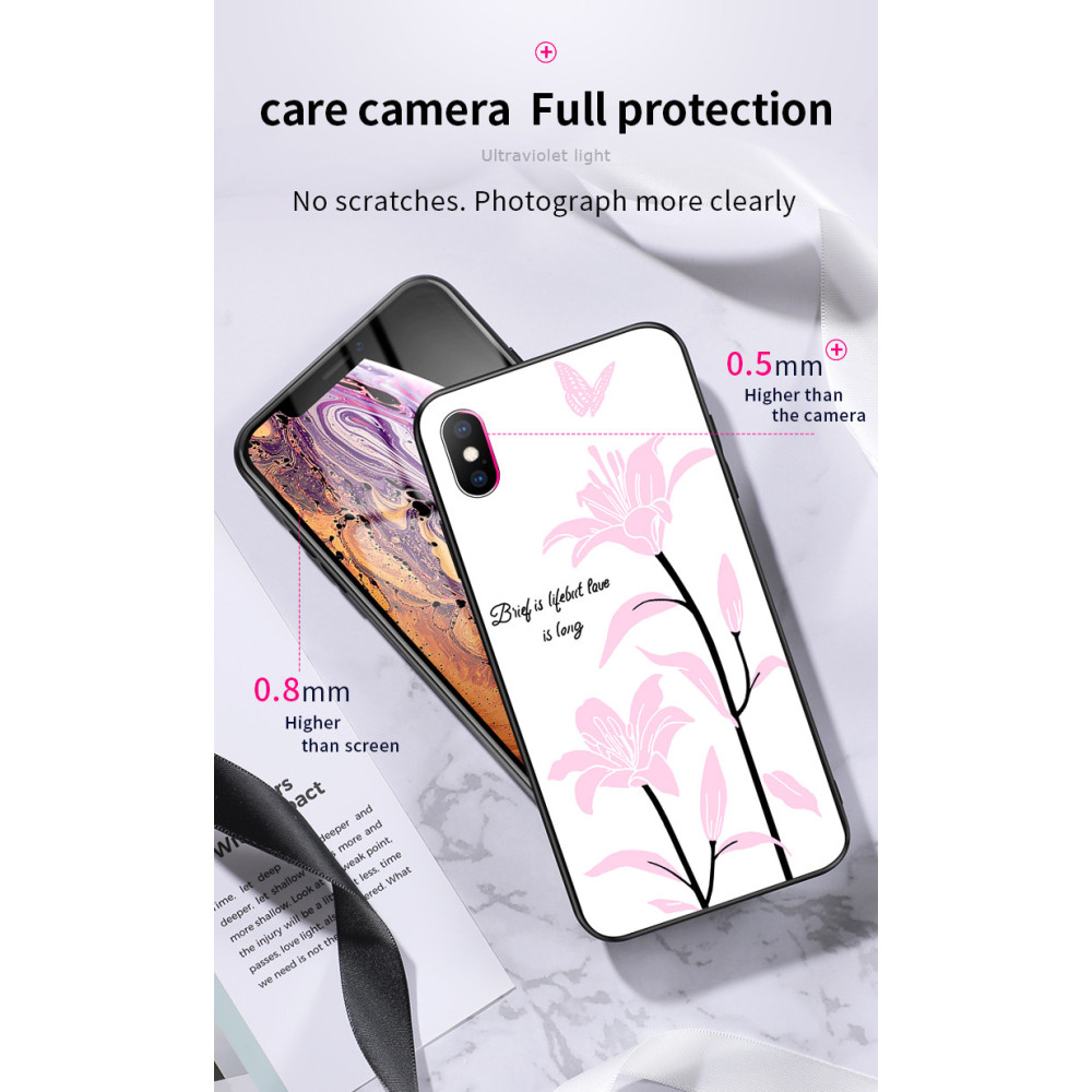 Hard Silicone Case With Flower Design Vennus Apple Iphone 11 Pro White Desert Rose