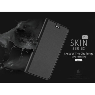 Capa Flip Cover Apple Iphone 12 Mini Preto Dux Ducis Skin Pro