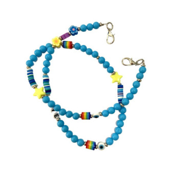 Cell Phone Cord 60cm Love Blue