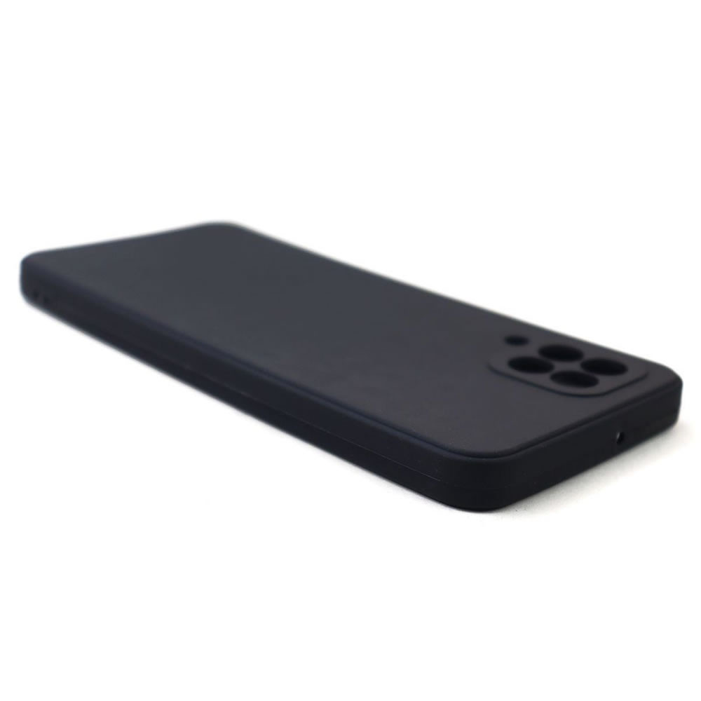 Capa Silicone Gel Samsung Galaxy A22 4g Preto Protetor De Camera Robusta