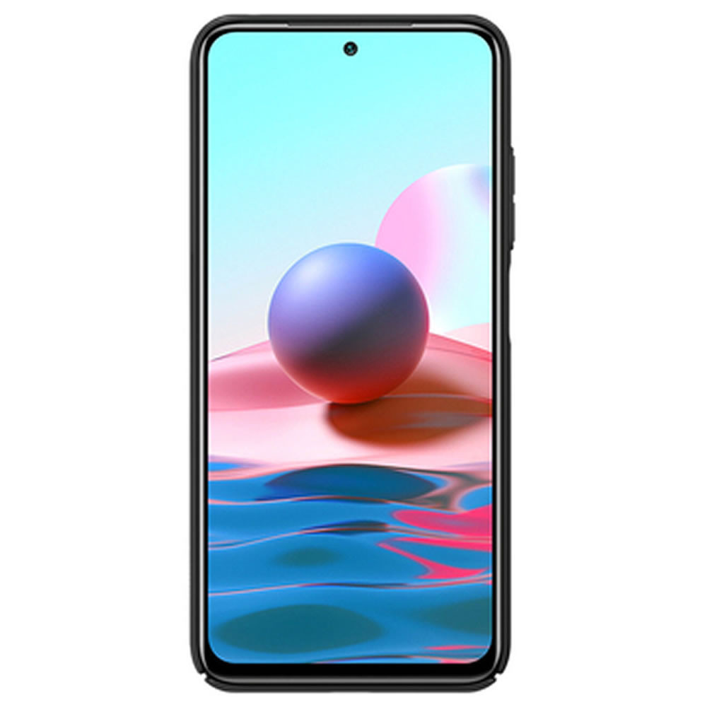 Xiaomi Redmi Note 10 5g Black Nillkin With Camera Protector Hard Silicone Case