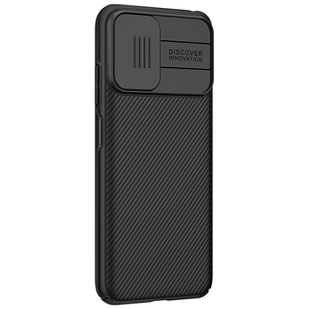 Xiaomi Redmi Note 10 5g Black Nillkin With Camera Protector Hard Silicone Case