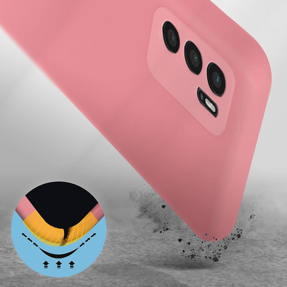 Oppo A16/A16s Pink Camera Protector Silicone Gel Case