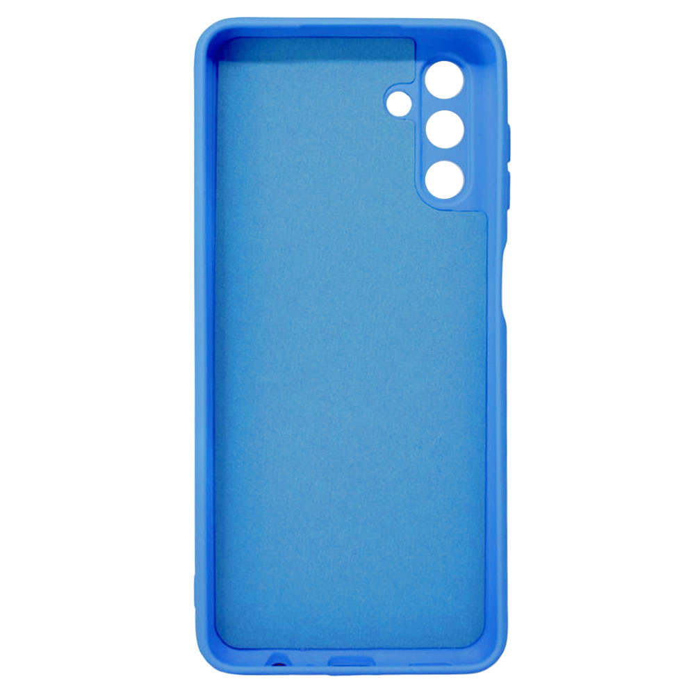 Capa Silicone Gel Samsung Galaxy A13 5G Azul Com Protetor De Câmera Robusta