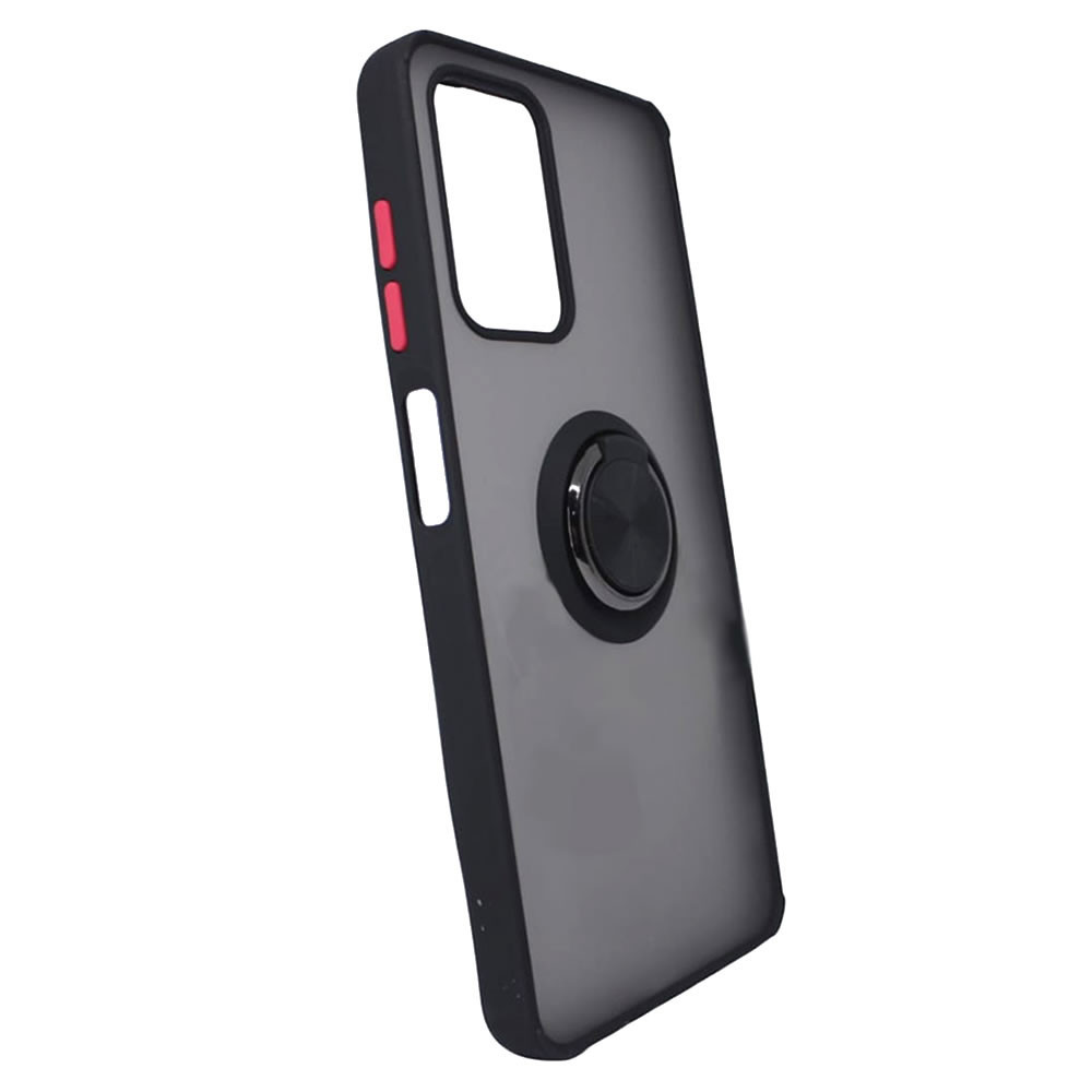 Capa Silicone Com Anel De Dedo ZTE Blade V40 Vita Preto
