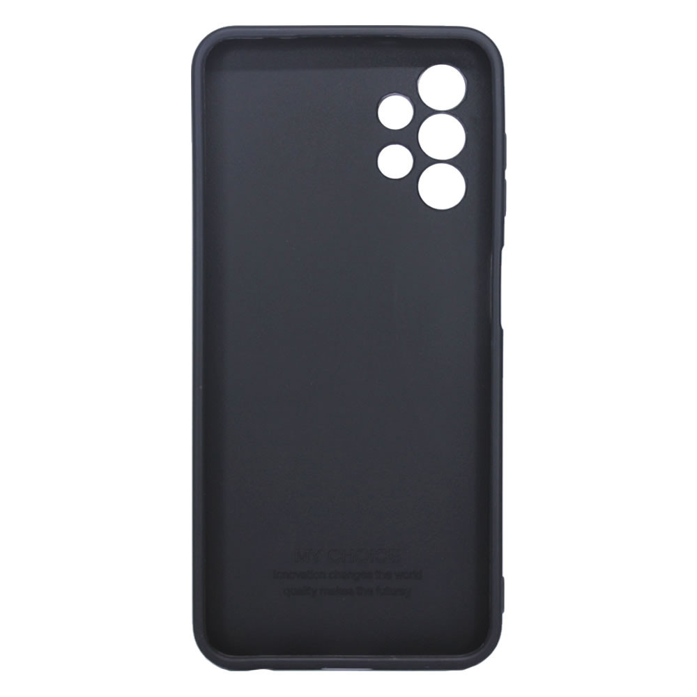 Capa Silicone Samsung Galaxy A13 4G Preto Com Protetor De Câmera 3D