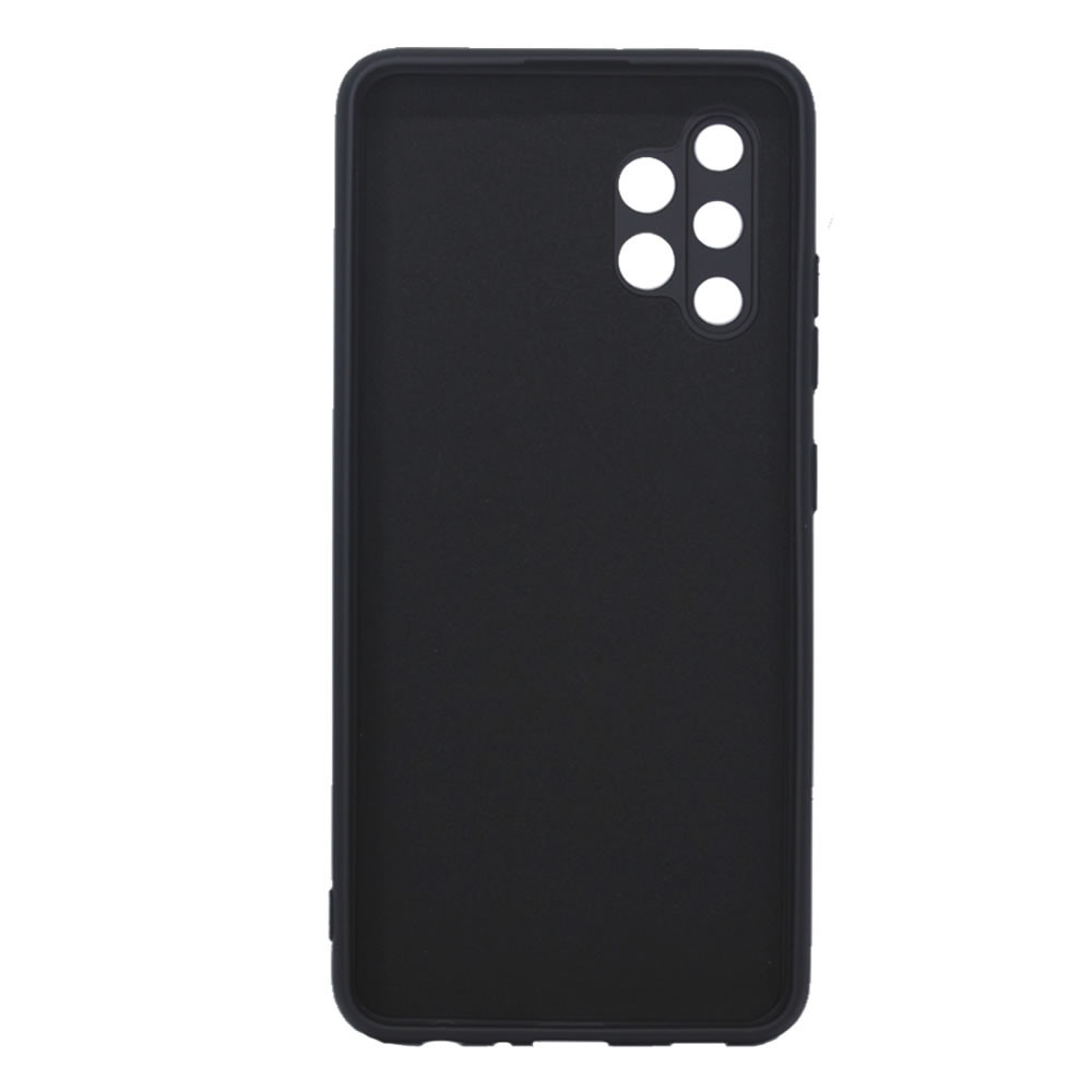 Samsung Galaxy A32 4G Black Robust Silicone Gel Case With Camera Protector