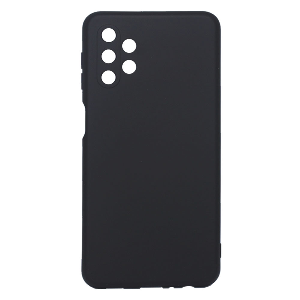 Samsung Galaxy A32 5G Black Robust Silicone Gel Case With Camera Protector