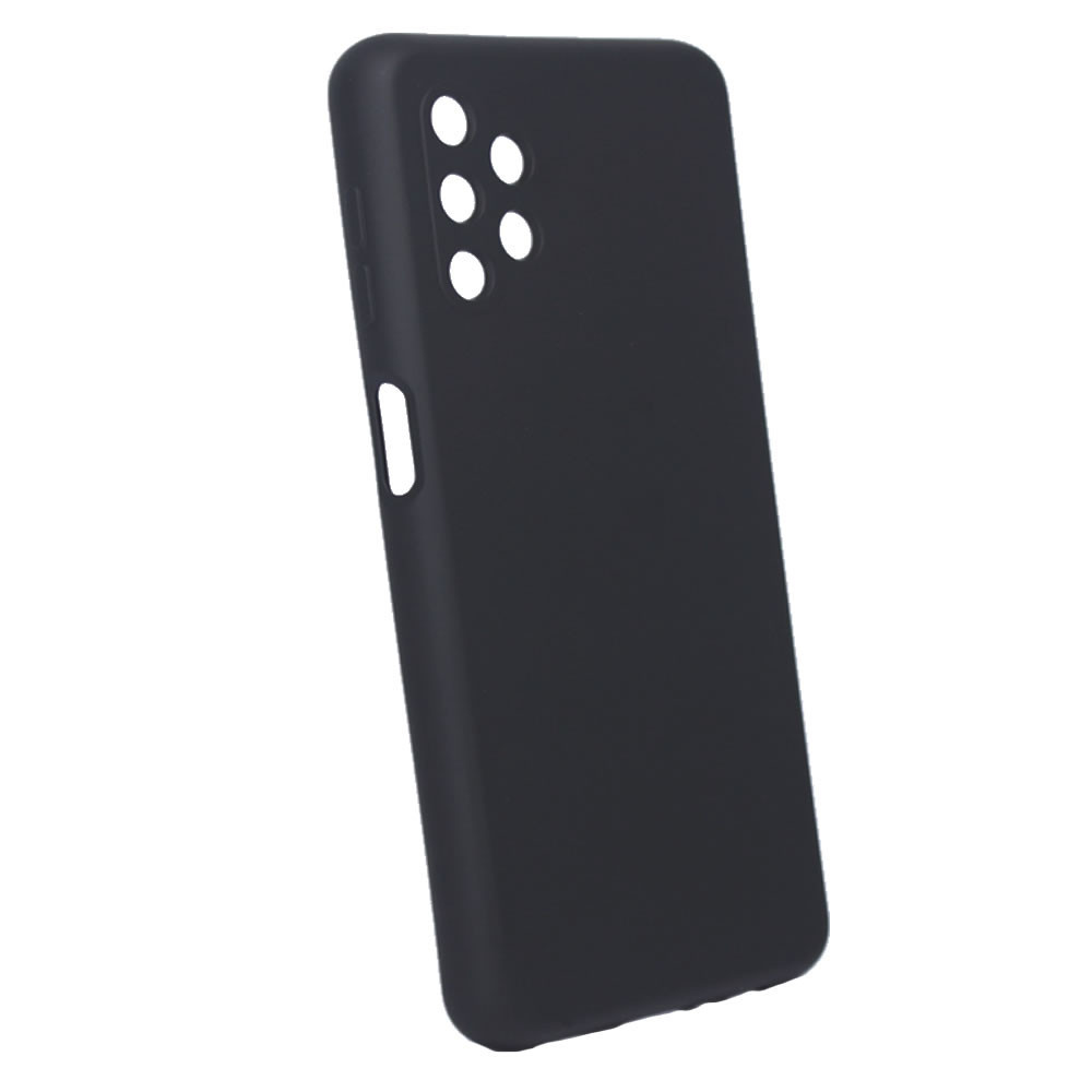 Capa Silicone Gel Samsung Galaxy A32 5G Preto Com Protetor De Câmera Robusta