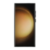 Samsung Galaxy S23 Ultra Black Leather Cushioned Silicone Case With Camera Protector D2