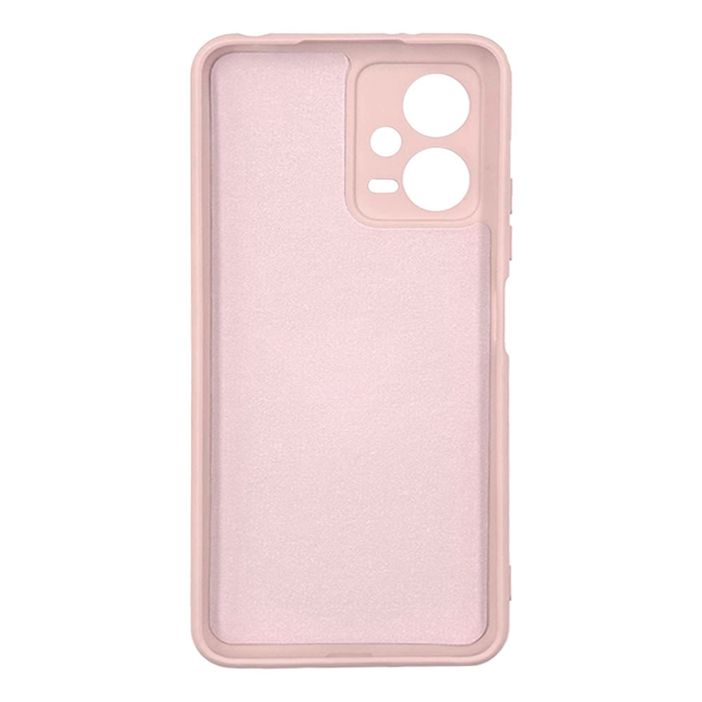 Capa Silicone Xiaomi Redmi Note 12 5G/Poco X5 Pro Rosa Com Protetor De Câmera