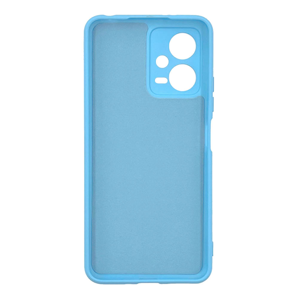 Capa Silicone Xiaomi Redmi Note 12 5g/Poco X5 Pro Azul Com Protetor De Câmera
