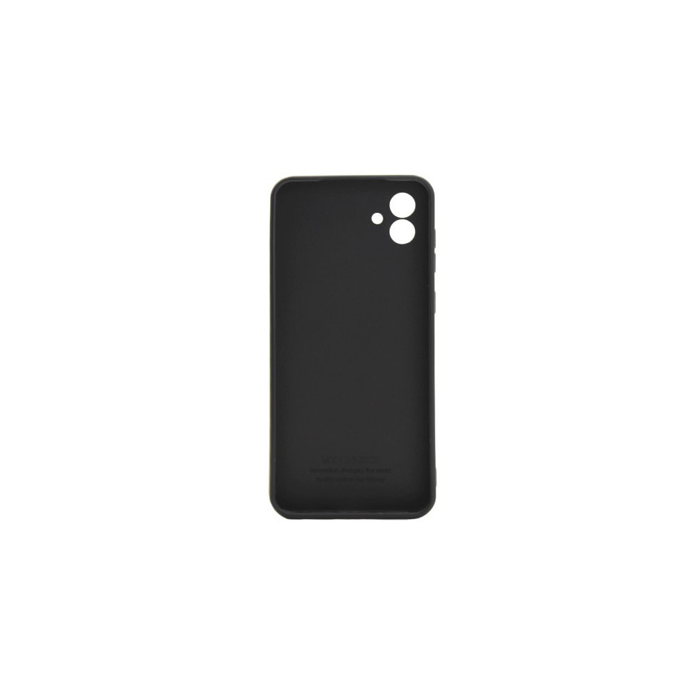 Samsung Galaxy A05 Black Silicone Case With 3D Camera Protector