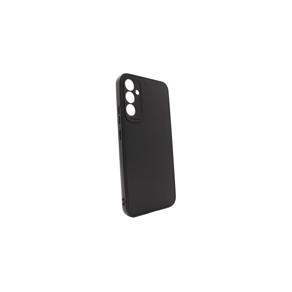 Samsung Galaxy A14 Black Silicone Case With 3D Camera Protector