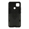 Xiaomi Redmi 10A/9C Black Ring Armor Armor Carbon Anti-Shock Silicone Case