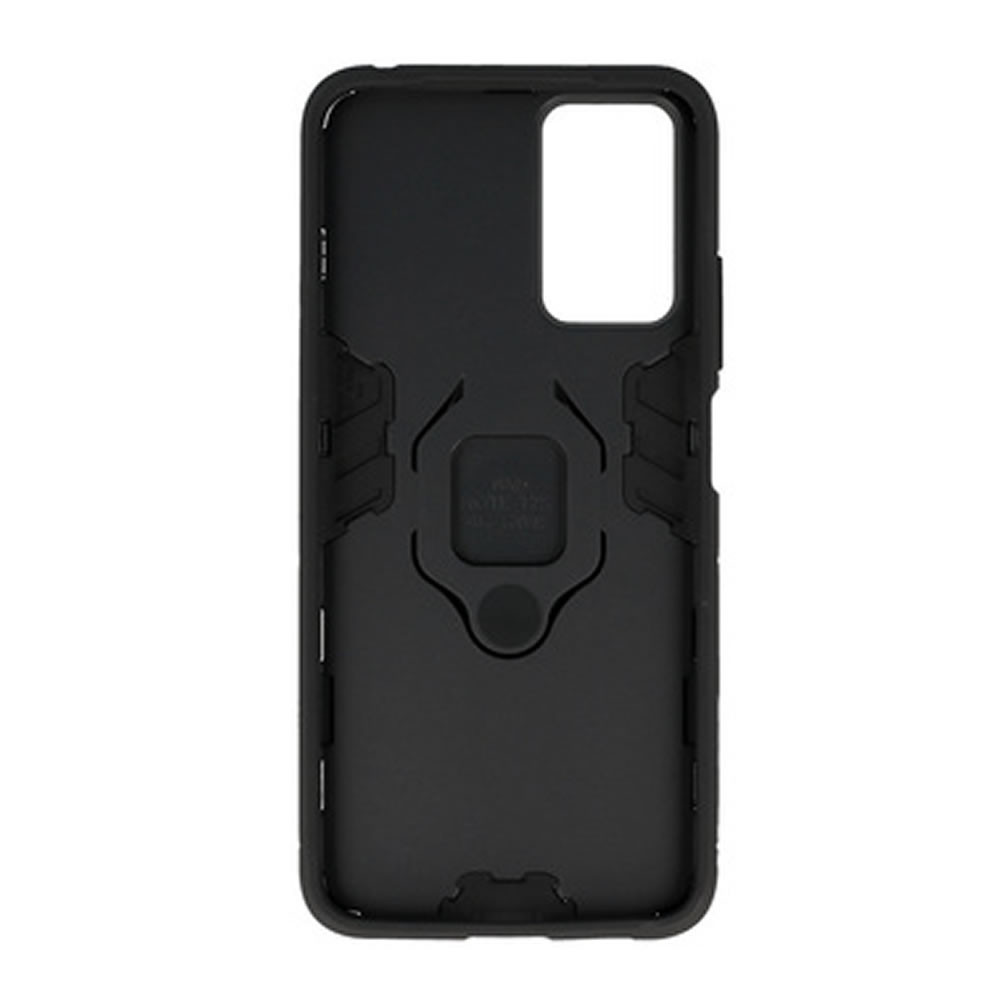 Xiaomi Redmi Note 12 Pro 5G/Poco X5 Pro Black Ring Armor Armor Carbon Anti-Shock Silicone Case