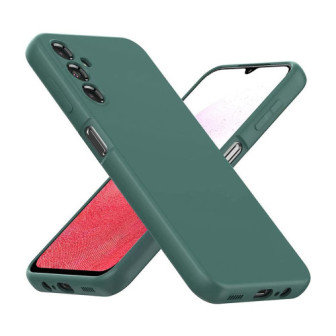Capa Silicone Samsung Galaxy A16 Verde Escuro Com Protetor De Câmera