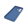 Oppo A40 Dark Blue Silicone Case With Camera Protector
