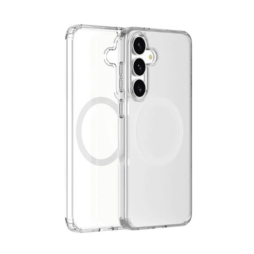Capa Silicone Dura Samsung Galaxy S25 Transparente Magsafe