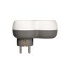 Orno OR-AE-13246 White Adapter 12W/2.4A/2 USB And Socket