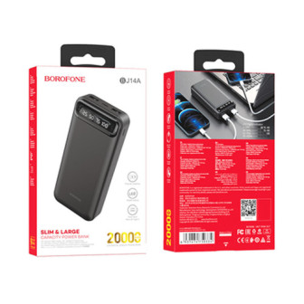 Borofone BJ14A Black Power Bank 20000mAh 2 USB