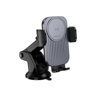 Borofone BH222 Black 15W Phone Holder With Wireless Charger For Windshield