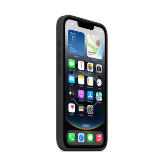 Apple Iphone 16e Black Silicone Case With Camera Protector