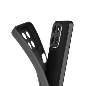 Huawei Honor 200 Smart Black Silicone Gel Case With Camera Protector