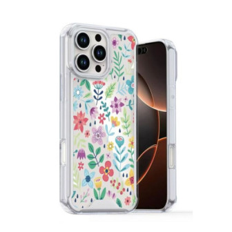 Samsung Galaxy A36/Galaxy A56 Transparent Flower Anti-shock Silicone Case D3