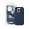 Apple Iphone 16 Pro Max Blue Leather Hard Silicone Case