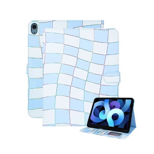 Apple Ipad 10.9" 2022/Ipad 11" 2025 Blue Squares Flip Cover Tablet Case