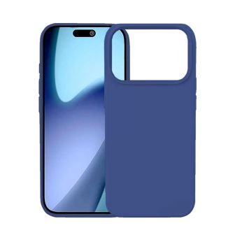 Capa Silicone Apple Iphone 17 Pro Max Azul Escuro