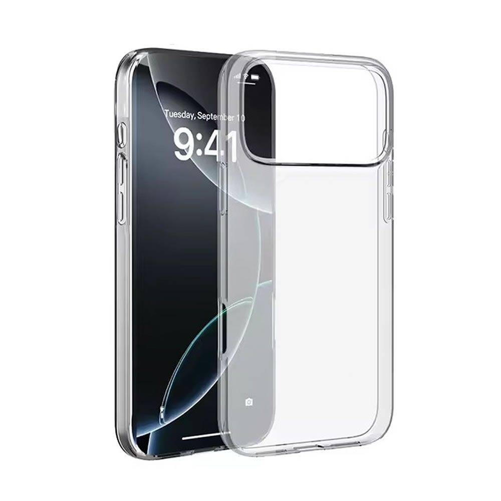 Apple Iphone 17 Pro Transparent Hard Silicone Case