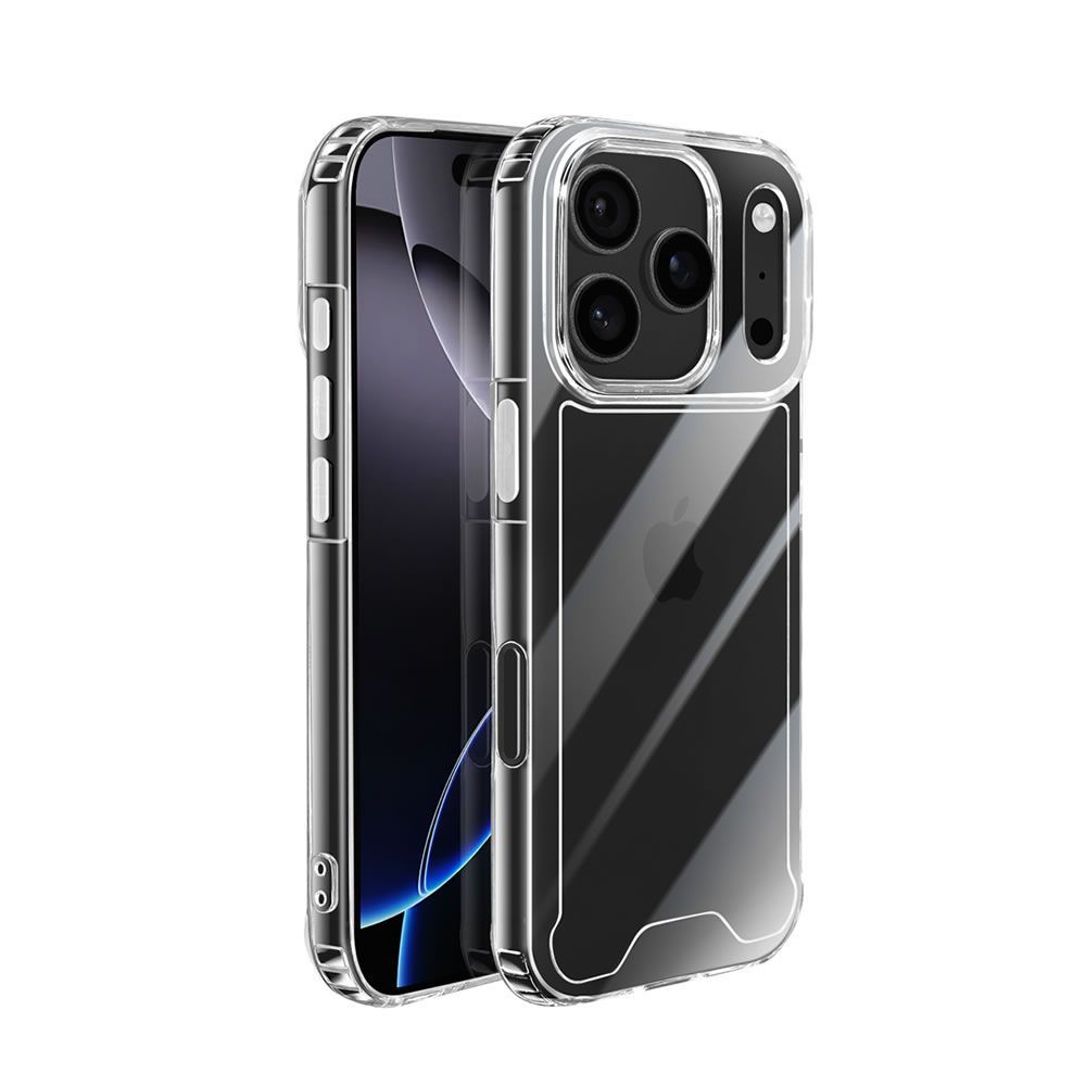 Apple Iphone 17 Pro Max Transparent Anti-Shock Hard Silicone Case