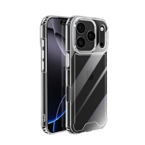 Apple Iphone 17 Pro Max Transparent Anti-Shock Hard Silicone Case