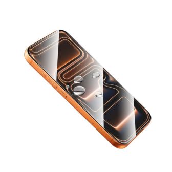 Apple Iphone 17 Pro 6.3" Black 5D Full Screen Glass Protector