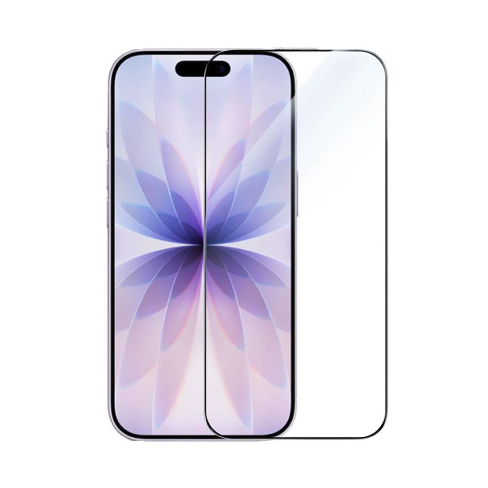 Apple Iphone 17 6.3" Black 5D Full Screen Glass Protector