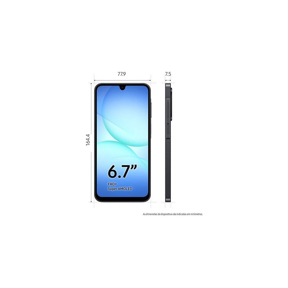 Smartphone SAMSUNG GALAXY A17 5G/A176B Preto 4gb/128gb 6.7