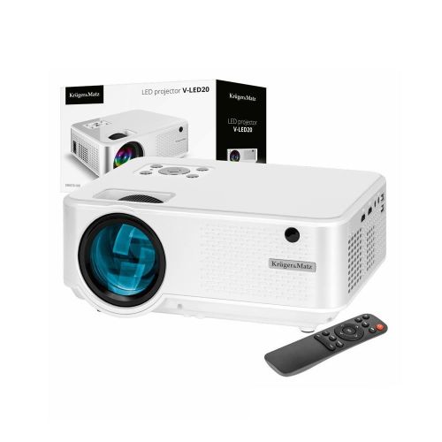 Kruger V-LED20 FHD 1080p 5000lm Video Projector With Remote Control